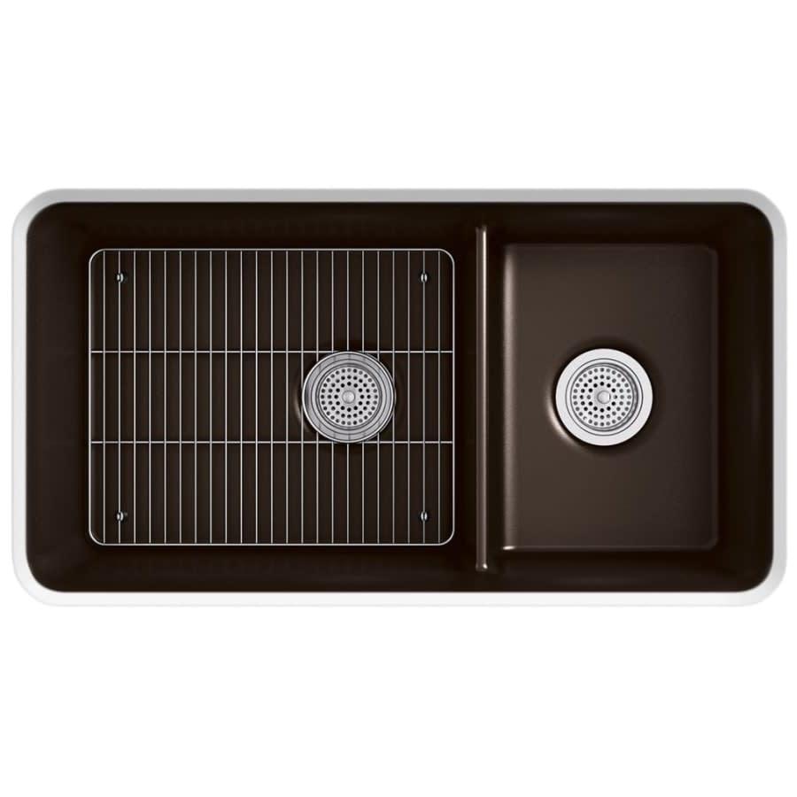 Cairn Slim Divide 33-1/2" Undermount Double Bowl Neoroc Granite Composite Kitchen Sink with Large Bowl Sink Rack - hyqf097ym1sn0iynpyyv@2x.jpg
