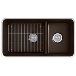 Cairn Slim Divide 33-1/2" Undermount Double Bowl Neoroc Granite Composite Kitchen Sink with Large Bowl Sink Rack - hyqf097ym1sn0iynpyyv@2x.jpg