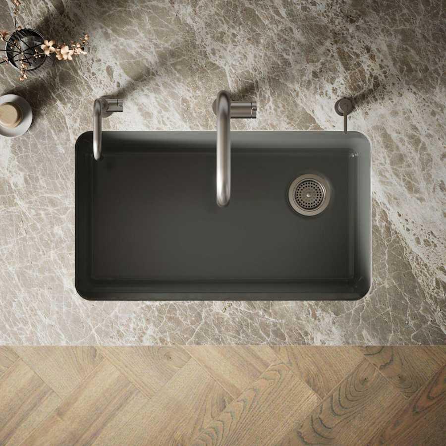 Riverby 33" Undermount Single Basin Enameled Cast Iron Workstation Kitchen Sink with Utility Rack, Sink Rack and Colander, and Intregral Cutting Board - i0tto7qddndd7qpfcwvs@2x.jpg