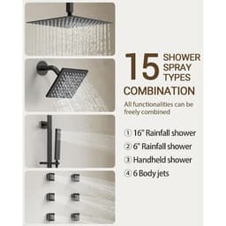 YAWWALK Thermostatic Valve 15-Spray 16 and 6 in. Ceiling Mount Dual Shower Head and Handheld Shower in Matte Black SRSFS-1031-BK16 - iaia3p1coayih1ijpk3j@2x.jpg