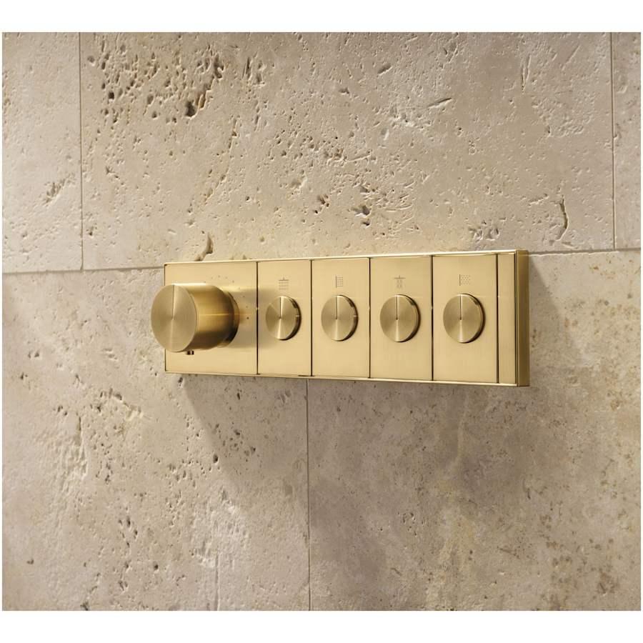 Anthem Four Function Thermostatic Valve Trim Only with Single Knob Handle, Integrated Diverter, and Volume Control - Less Rough In - iantltnejcmep7a3mb0a@2x.jpg