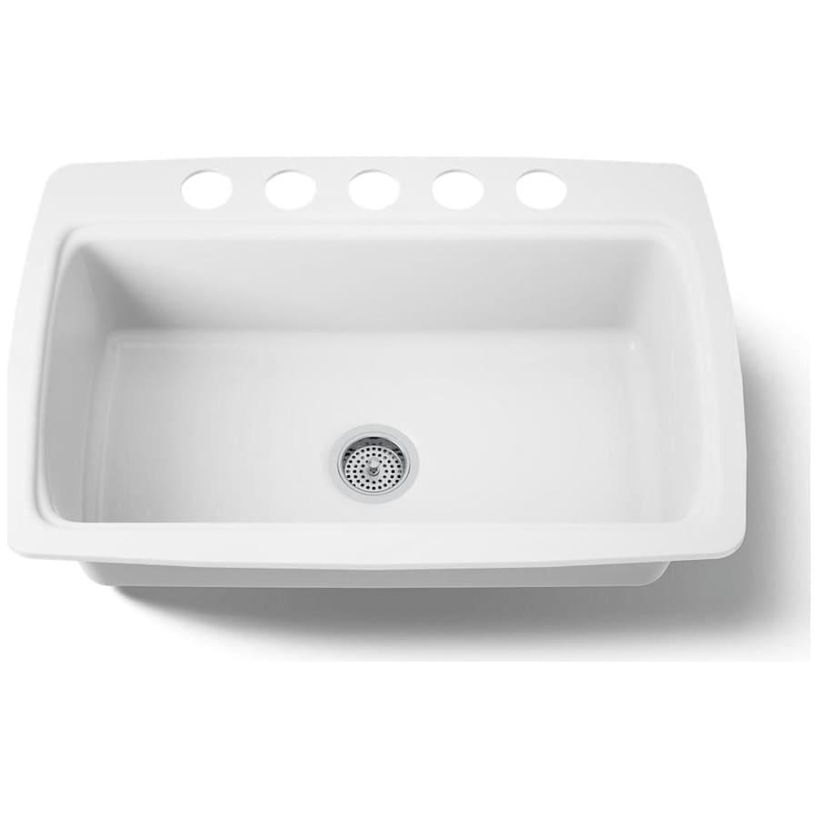 Cape Dory 33" Single Basin Under-Mount Enameled Cast-Iron Kitchen Sink