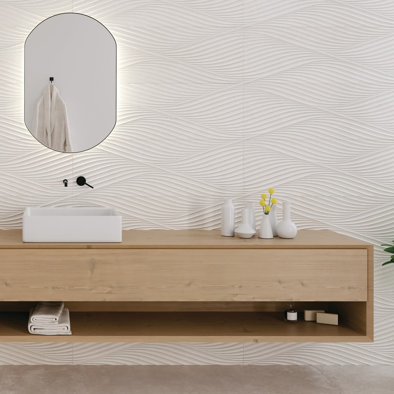 Donna 13" x 40" Matte Wave Deco Ceramic Tile in White - icuhfbakz9t9n79ntvvi@2x.jpg
