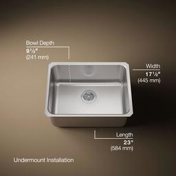 Undertone 23" Single Basin Under-Mount 18-Gauge Stainless Steel Kitchen Sink with SilentShield - icxrkgpwdxscwgooxp1h@2x.jpg
