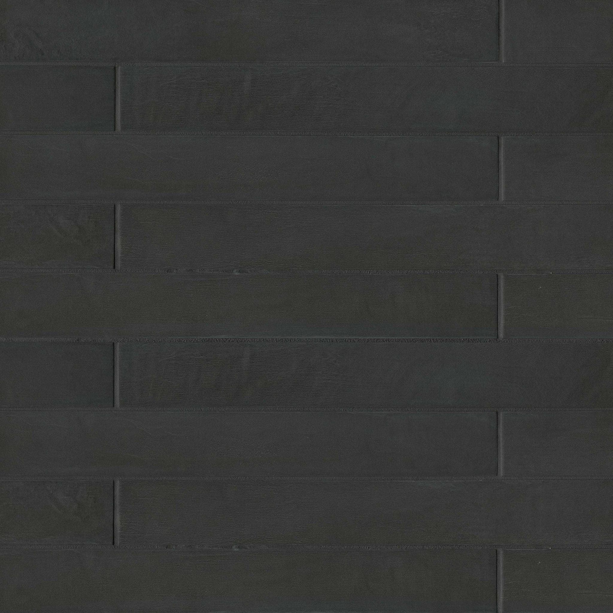 Allora 3" x 24" Matte Porcelain Tile in Solid Black