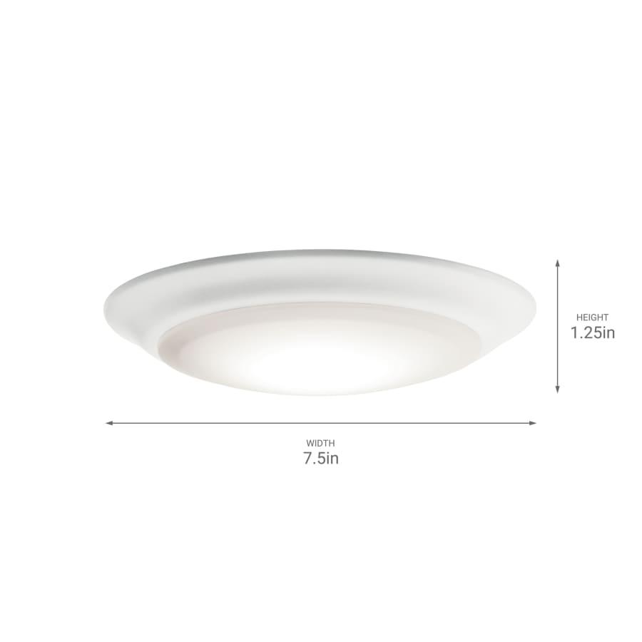 Gen I 8" Wide LED Flush Mount Bowl Ceiling Fixture - 3000K - igi2k7rlbbkbr7lpkd2o@2x.jpg