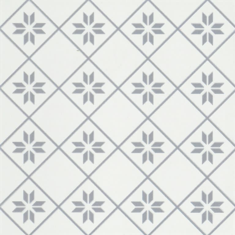 GEOMETRY PETAL GRAY 10X10