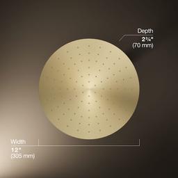 Contemporary Round 12" Single Function 2.5 GPM Rainhead with MasterClean Sprayface and Katalyst Air-Induction Technology - in3zazdmmr3fchwzwgr8@2x.jpg