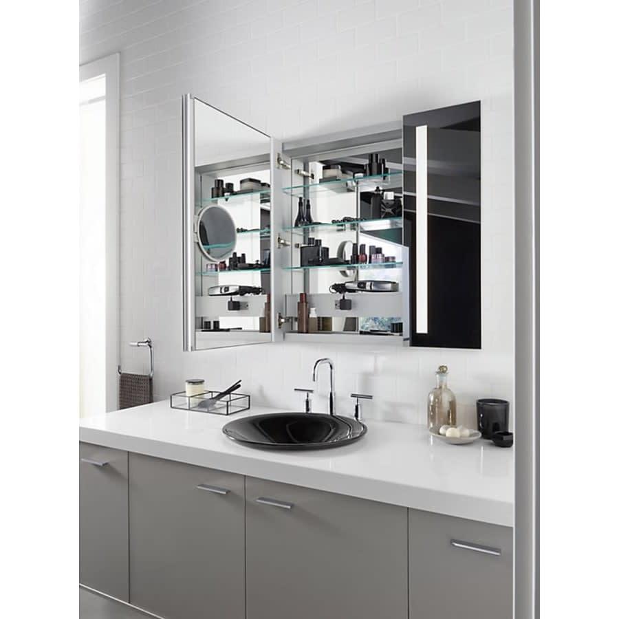 Verdera 40" x 30" Lighted Three Door Medicine Cabinet with Nine Shelves, Built-in Outlets, and Flip Out Magnifying Mirror - CA Title 24 Compliant - io70a524bfix5ksoxxnw@2x.jpg