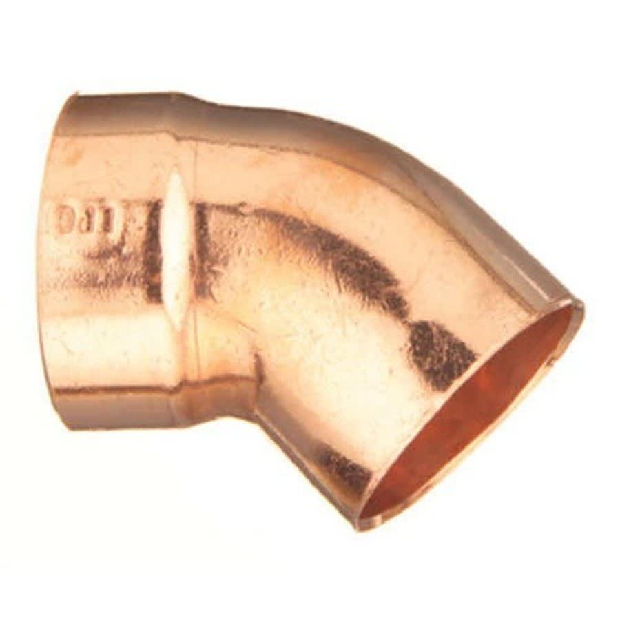 DWV Street 45 deg Elbow, 3 in, Fitting x C, Copper - ipghe4faspwyfthcuqmx@2x.jpg