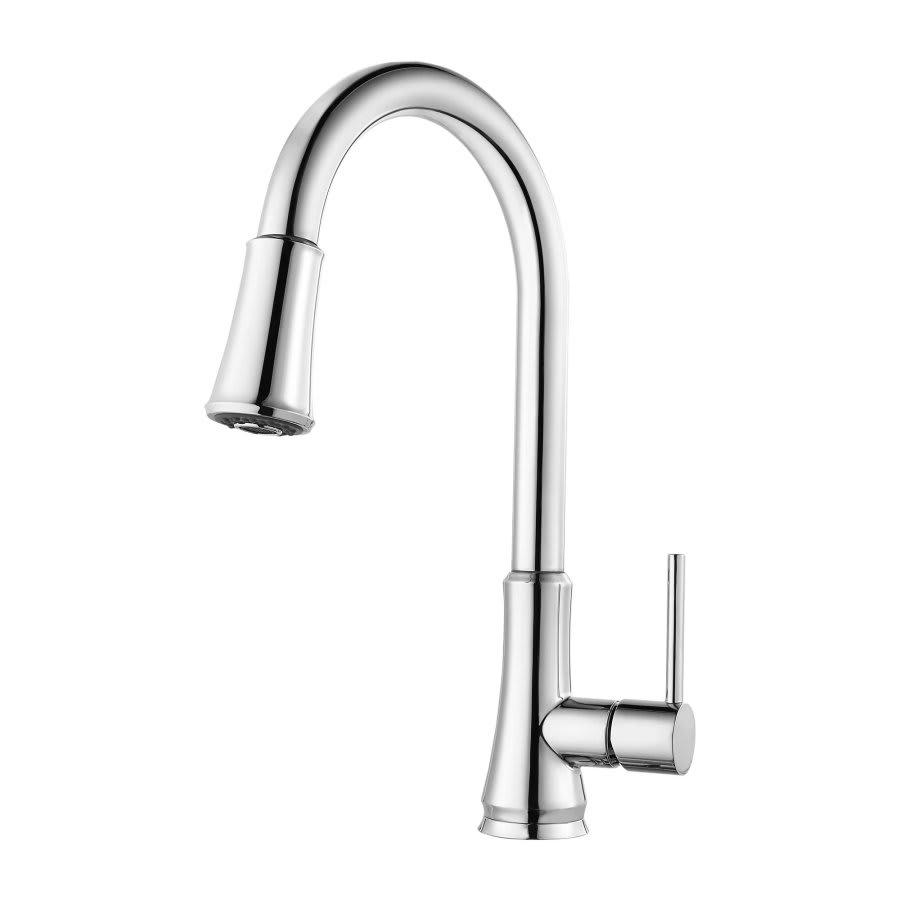 Pfirst Series™ Kitchen Faucet, Deck Mount, ADA, 1 Lever Handle, 1 or 3-Hole, Polished Chrome - ipz849188wzqf1hcfbrn@2x.jpg