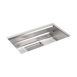 Prolific® Single Bowl Kitchen Sink, Under Mount, 33 x 17-3/4 in, 10 in Bowl Depth, 18 ga Satin Steel, Stainless - ir5ylter6tqeruucvqm1@2x.jpg