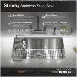 Strive 15" Single Basin Undermount 16-Gauge Stainless Steel Kitchen Sink with SilentShield with Basin Rack - irnsdsl2oxezlyvru0n4@2x.jpg