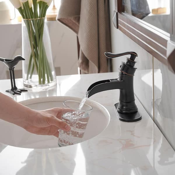 BWE Waterfall Single Hole Single-Handle Low-Arc Bathroom Faucet With Pop-up Drain Assembly in Oil Rubbed Bronze A-96556P-ORB - iupdcjmbhoky6tegpqbw@2x.jpg