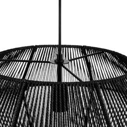 Terra 1-Light Matte Black Chandelier with Natural Twine Shade and Designer Black Cloth Hanging Cord - iuqfsfwqcxnhpsdvkxbo@2x.jpg