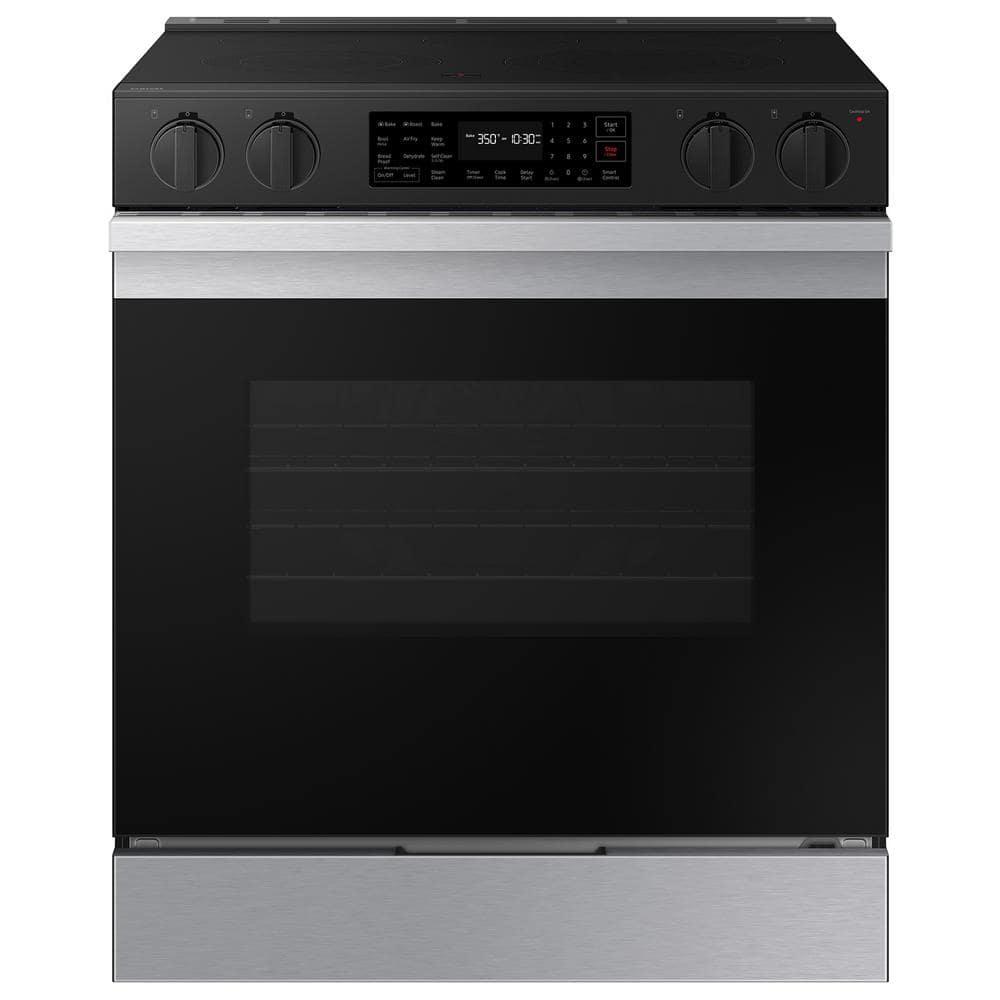 Bespoke 30 in. 6.3 cu.ft. 5 Burner Element Smart Slide-In Electric Range w/ AirFry & Safety Knobs in Stainless Steel - ivxng6teevcqsvc2xae7@2x.jpg