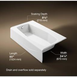Villager Collection 60" Three Wall Alcove Bath Tub with Extra 4" Ledge and Left Hand Drain - ixvxonuxp4clszayacrx@2x.jpg