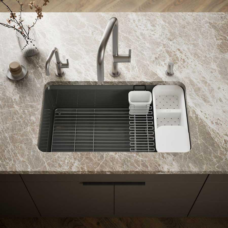 Riverby 33" Undermount Single Basin Enameled Cast Iron Workstation Kitchen Sink with Utility Rack, Sink Rack and Colander, and Intregral Cutting Board - iysqrrjx9ojudistyqhm@2x.jpg