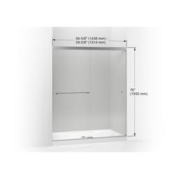 Revel 76â High x 59-5/8" Wide Sliding Shower Door with Crystal Clear Glass, Towel Bar and CleanCoat Technology - iytr9xlawqfp3zpvvnwz@2x.jpg