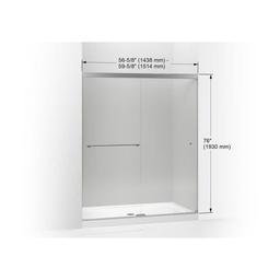 Revel 76â High x 59-5/8" Wide Sliding Shower Door with Crystal Clear Glass, Towel Bar and CleanCoat Technology - iytr9xlawqfp3zpvvnwz_x500.jpg