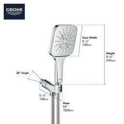 Rainshower 1.75 GPM Multi Function Hand Shower with StarLight, DreamSpray, EcoSpray and Speed Clean - Includes Hose - iywozrap9emtqbygkvm1@2x.jpg