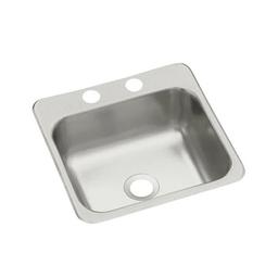 Single Bowl Bar Sink, Top Mount, ADA, 15 x 15 in, 5-9/16 in Bowl Depth, 2-Hole, 20 ga Luster Steel, Stainless - j0nu0ghzvmqpxrzobh5u@2x.jpg