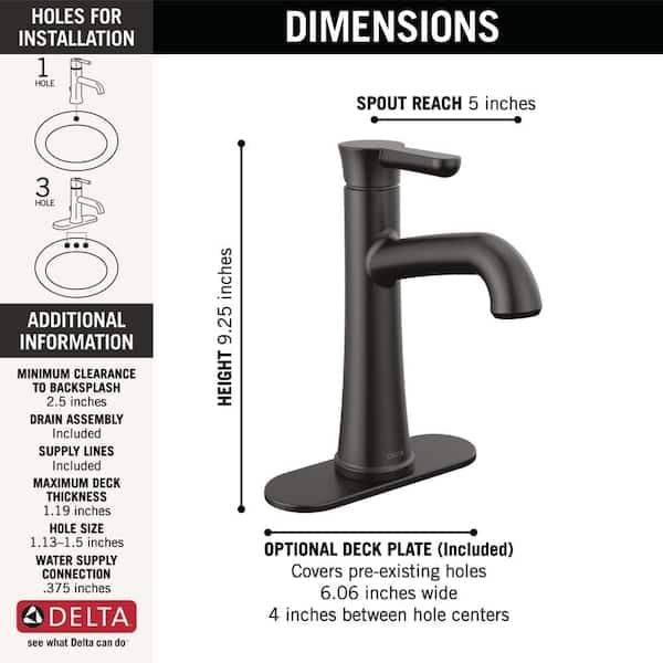 Delta Greydon Single Handle Single Hole Bathroom Faucet in Matte Black 15860LF-BL - j2h4wf1f2zmqxg2fikmi@2x.jpg