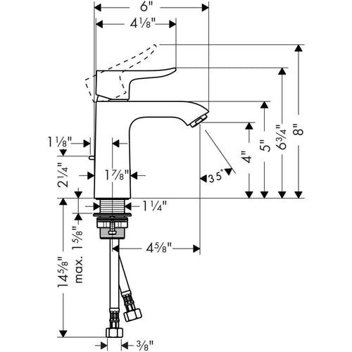 Metris 1.2 GPM Single Hole Bathroom Faucet with EcoRight, Quick Clean, and ComfortZone Technologies - Drain Assembly Included - j8o6laqhjt3xfyju4lc0_x500.jpg