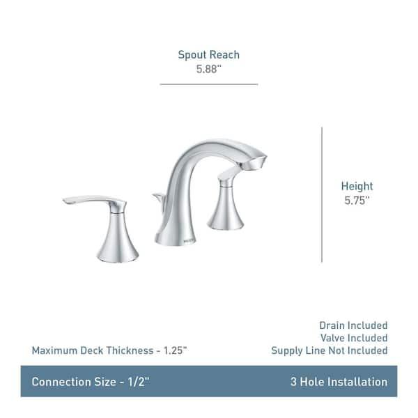 MOEN Darcy 8 in. Widespread 2-Handle High-Arc Bathroom Faucet in Spot Resist Brushed Nickel WS84551SRN - j8u8fztbnidrllfd0mun@2x.jpg