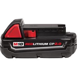 M18™ REDLITHIUM™ Compact Rechargeable Cordless Battery Pack, 2 Ah Lithium-Ion Battery, 18 VDC Charge, For M18™ Cordless Power Tool - jaguacdm0jomsocevibk@2x.jpg