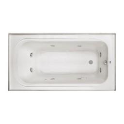Plus A 60" x 32" Alcove 8 Jet Whirlpool Bath Tub with Skirt, Left Hand Drain and Left Hand Pump - jchwxrrosyeeriaf2fsg@2x.jpg
