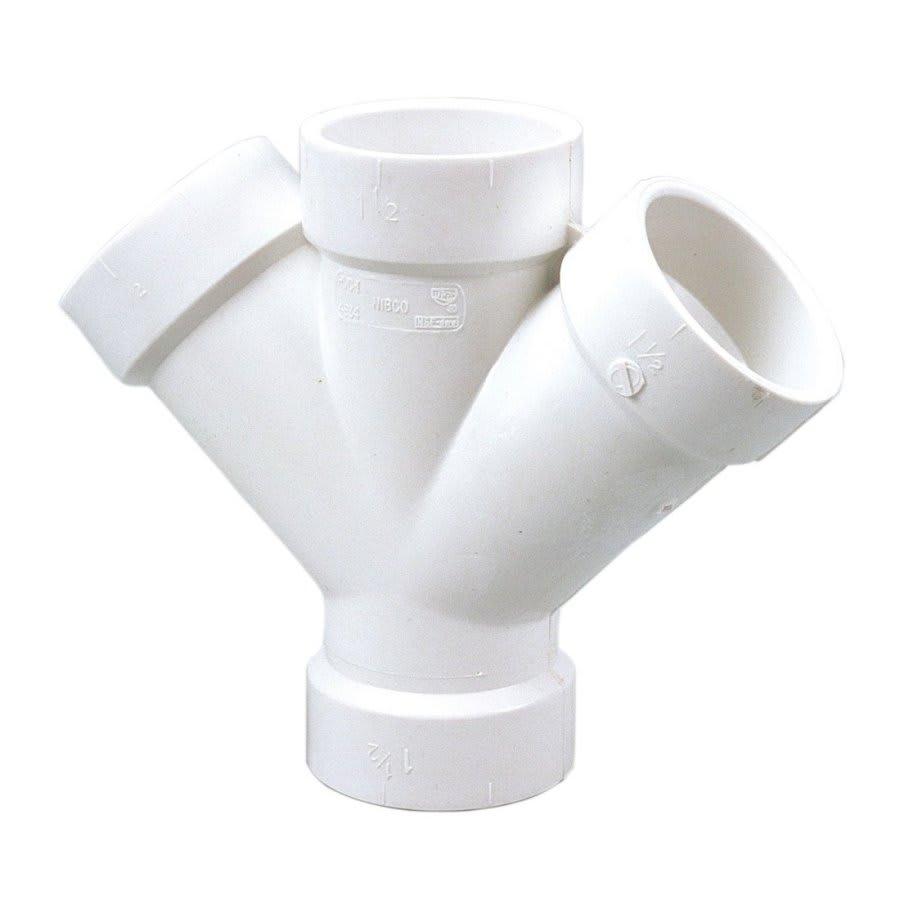 Double Wye, 2 in, Hub, DWV, PVC - jeaaejfpgm39x4fpmb5e@2x.jpg