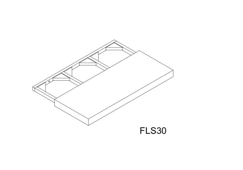 Floating Shelf - 30"W x 2"H x 12"D