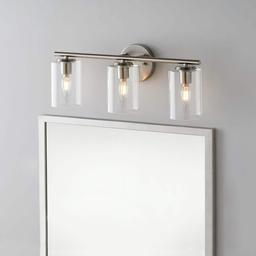 Champlain 22.375 in. 3-Light Brushed Nickel Modern Bathroom Vanity Light with Clear Glass Shades - jflcvx9fefadkq1i90ep@2x.jpg