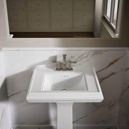 Memoirs Classic 24" Fireclay Pedestal Bathroom Sink with 3 Holes Drilled and Overflow - jfnoyu7jt2bfcctatu93@2x.jpg