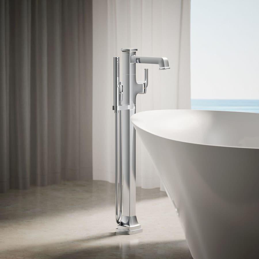 Riff Floor Mounted Tub Filler with Built-In Diverter - Includes Hand Shower - jfx5tndyl2cm7qzotijn@2x.jpg