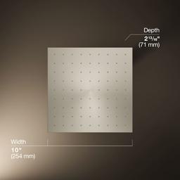 Radiant Contemporary Square 10" Single Function 2.5 GPM Rainhead with MasterClean Sprayface and Katalyst Air-Induction Technology - ji8parcrcw2baozxvvwg@2x.jpg