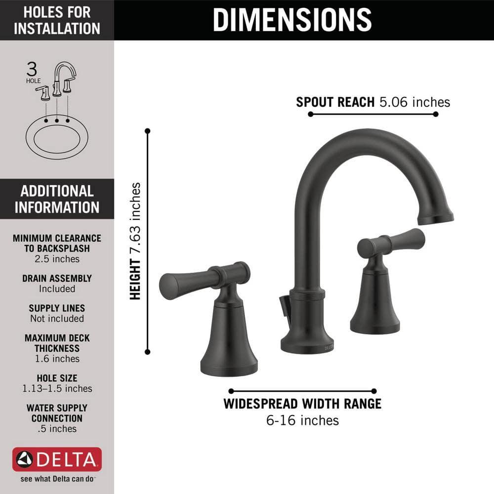 Chamberlain 8 in. Widespread 2-Handle Bathroom Faucet in Matte Black - jiwcv5mkznb2t6idtnqh@2x.jpg