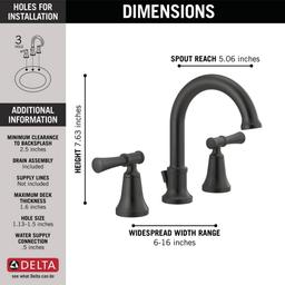 Chamberlain 8 in. Widespread 2-Handle Bathroom Faucet in Matte Black - jiwcv5mkznb2t6idtnqh@2x.jpg