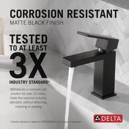 Delta Modern Project-Pack Single Hole Single-Handle Bathroom Faucet in Matte Black 567LF-BLGPM-PP - jkeahqzly6zpkbd0pu1j@2x.jpg