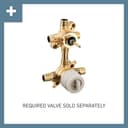 Belfield 2 Function Pressure Balanced Valve Trim Only with Double Lever Handle, Integrated Diverter - Less Rough In - jkesoblkguabjt6w5uwi@2x.jpg