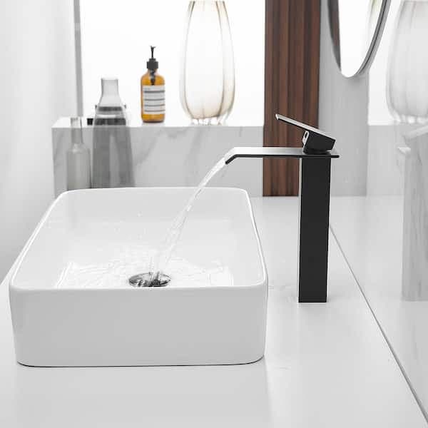 BWE Waterfall Single Hole Single Handle Bathroom Vessel Sink Faucet With Pop-up Drain Assembly in Matte Black A-96004H-Black - jlqm4wkd7wznvloez5ew@2x.jpg