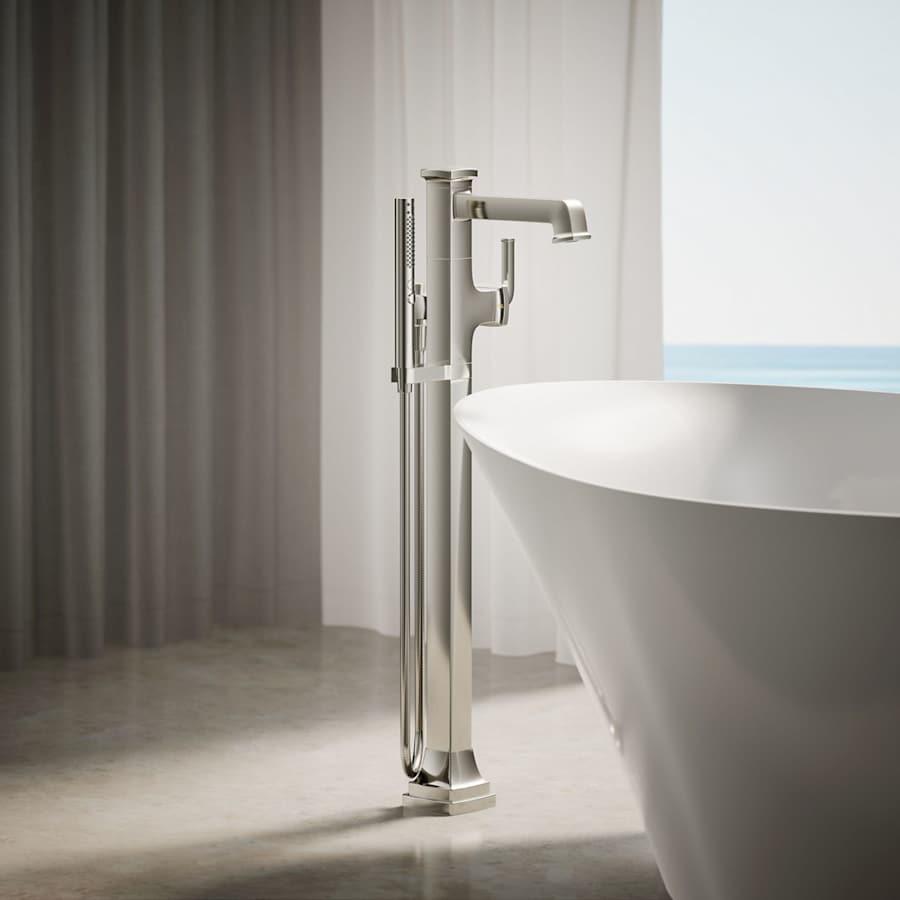 Riff Floor Mounted Tub Filler with Built-In Diverter - Includes Hand Shower - jnbakmcoiy6mplgrkbl6@2x.jpg
