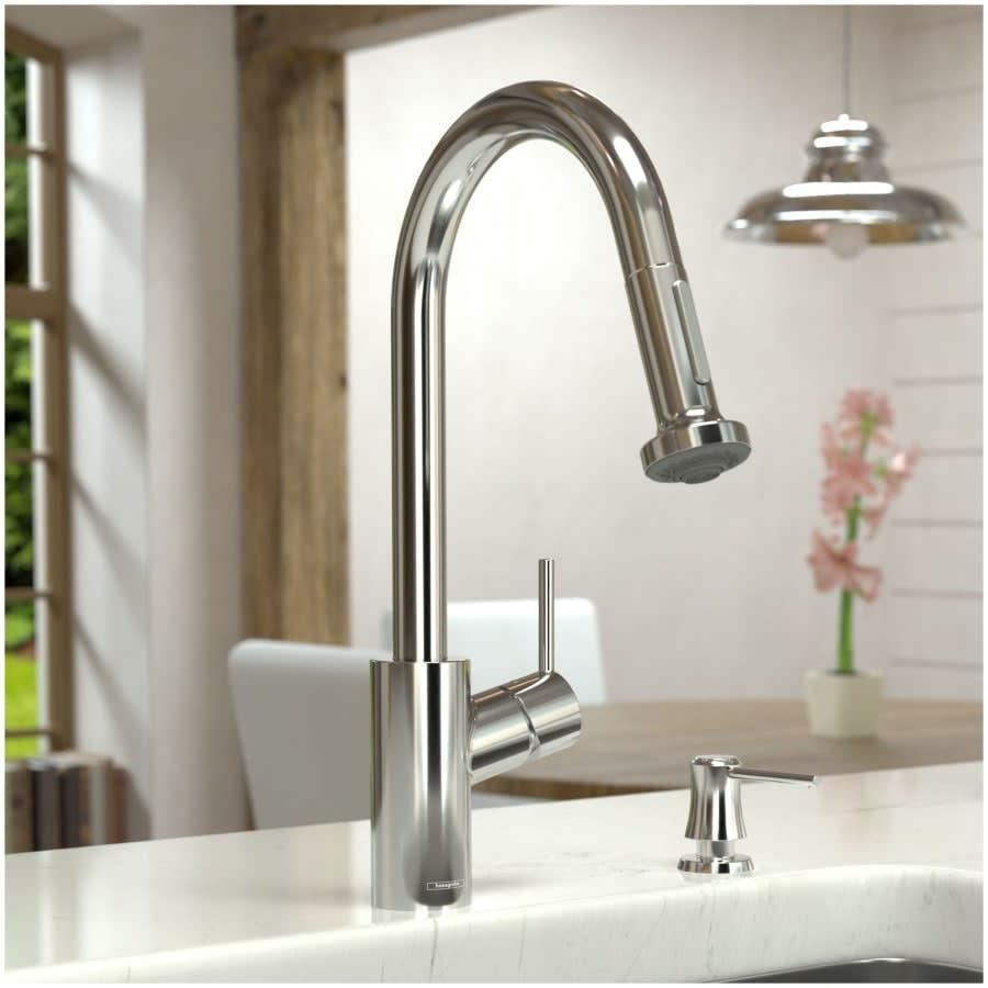 Talis SÂ² 1.75 GPM Pull-Down Kitchen Faucet HighArc Spout with Magnetic Docking & Non-Locking Spray Diverter - Limited Lifetime Warranty - jntcfcmaukrvdyb6w2td@2x.jpg