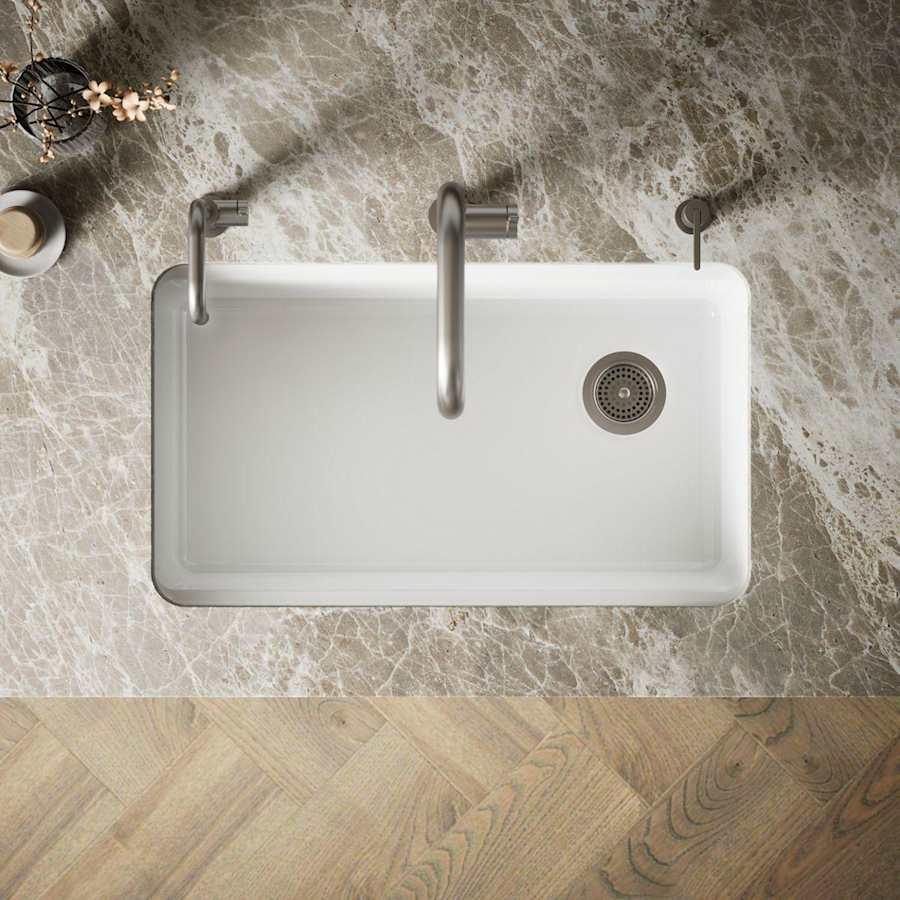 Riverby 33" Undermount Single Basin Enameled Cast Iron Workstation Kitchen Sink with Utility Rack, Sink Rack and Colander, and Intregral Cutting Board - johy7okh2mfwen3mxwkl@2x.jpg