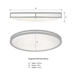 DC Series 32 in. 1-Light Modern Brushed Nickel Selectable Dimmable LED Oval Flush Mount with White Acrylic Shade - jprzamgswmtrgfo61ial@2x.jpg