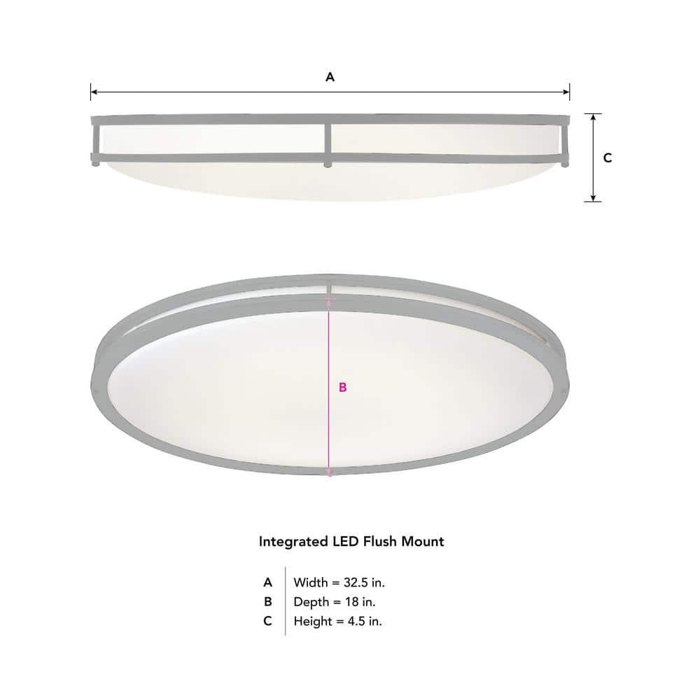 DC Series 32 in. 1-Light Modern Brushed Nickel Selectable Dimmable LED Oval Flush Mount with White Acrylic Shade - jprzamgswmtrgfo61ial@2x.jpg