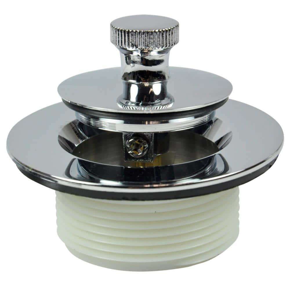 2.75 in. Lift and Turn Bath Tub Drain Trim Kit with Overflow in Chrome - jqqpgekqtb3mtatdnk8t@2x.jpg