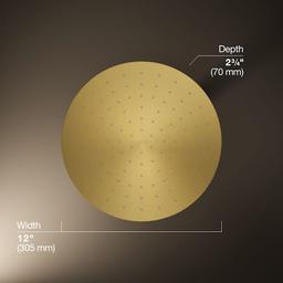 Contemporary Round 12" Single Function 2.5 GPM Rainhead with MasterClean Sprayface and Katalyst Air-Induction Technology - jqxg1mcjhhmxw7eouxkj@2x.jpg
