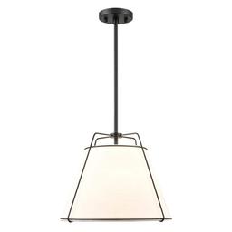 Lise 15 in. 1-Light Black Chandelier with Fabric Shade - ju5rwiyasa1l6bimjxtt@2x.jpg
